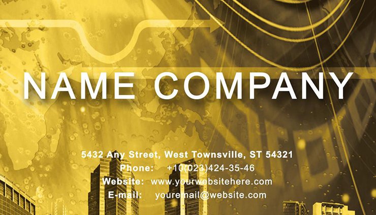 Business City Business Card Template