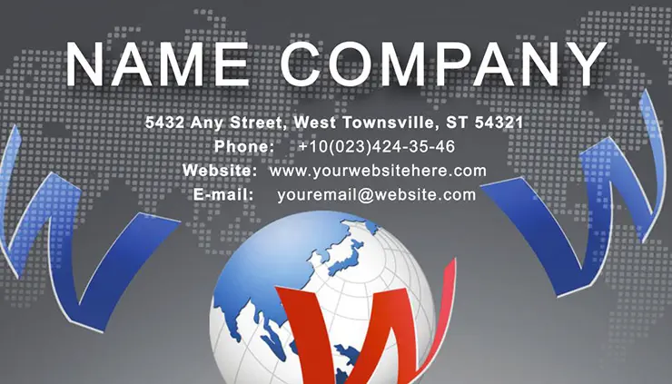 World Wide Web Business Card Template: Design