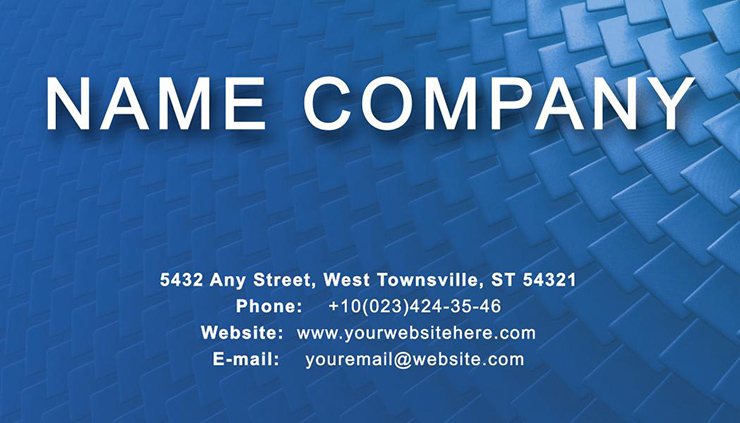 Blue Scales Business Card Template