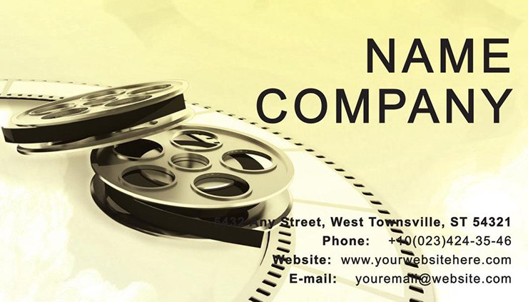 Reel of Film Business Card Template