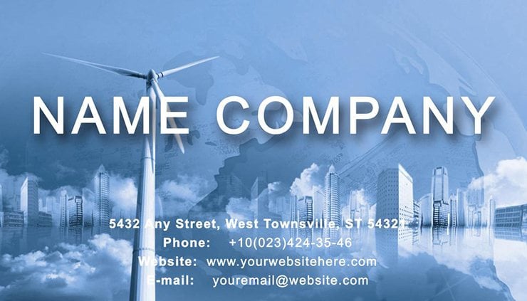 Windmill Business Cards Templates