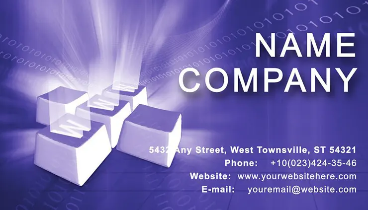 Keyboard and Web Business Cards Templates