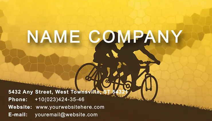Bicyclist Business Cards Template | Download and Customize