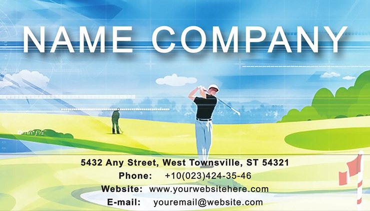 Golf Game Business Cards