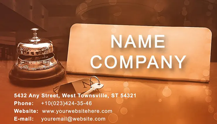Reservation Hotel Business Cards Templates