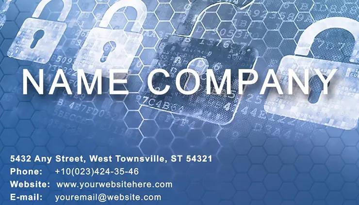 Lock Protection Business Cards