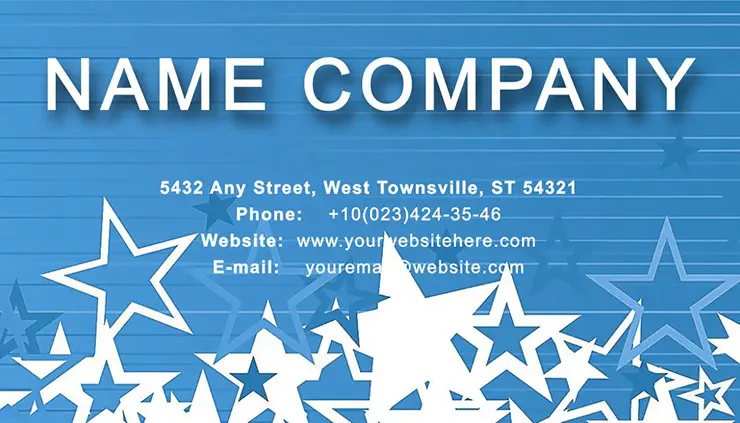 Star World Business Cards Templates