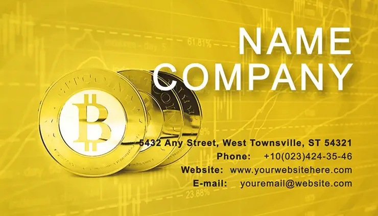 Selling Bitcoin Business Card Template
