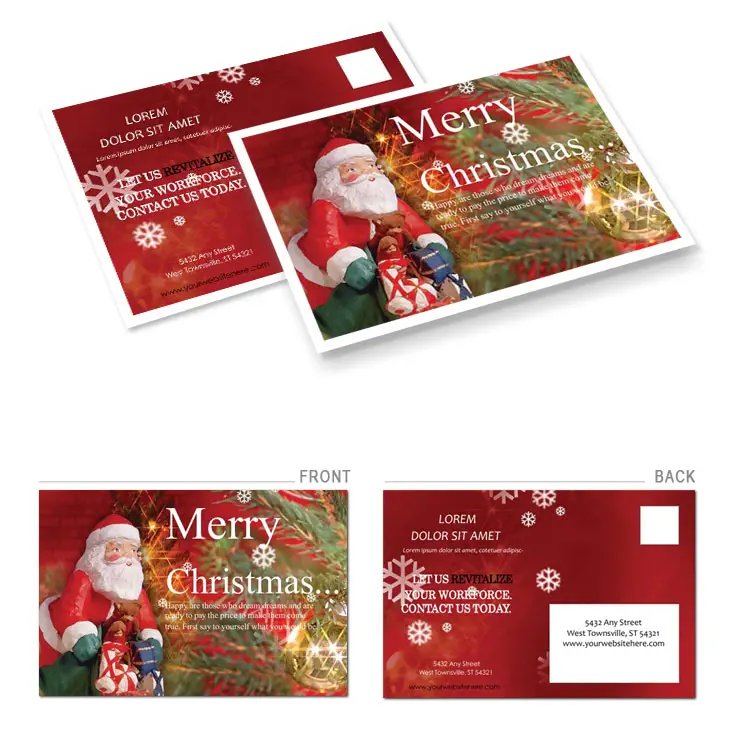 New Year Theme Postcards template