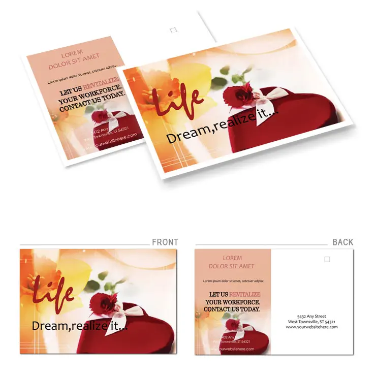Gift favorite Postcards template