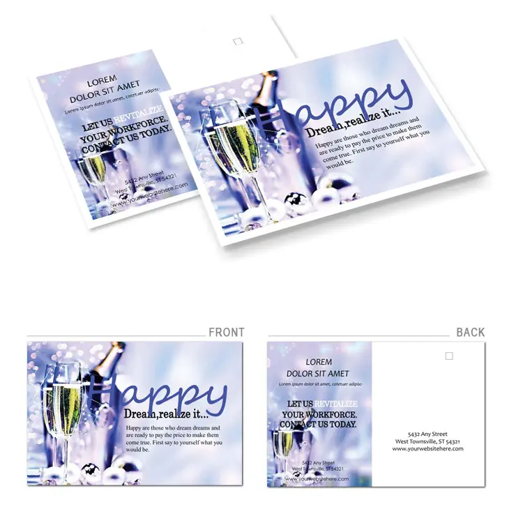 Celebrate: Festival Holiday Postcard Template for Download