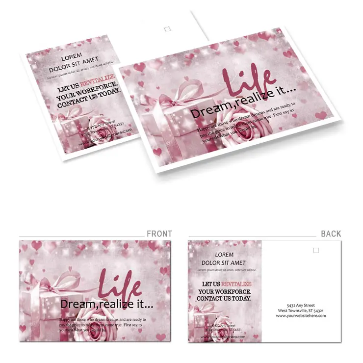 Gift of Roses Postcards template