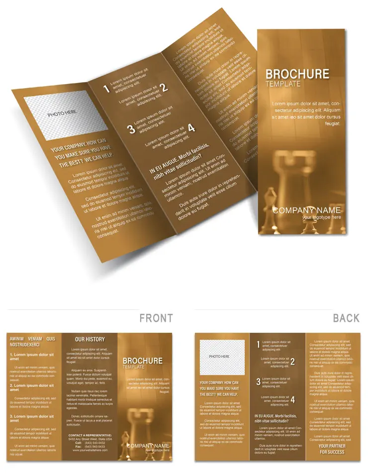 Financial Analysis Software Brochure Design - Template for Print