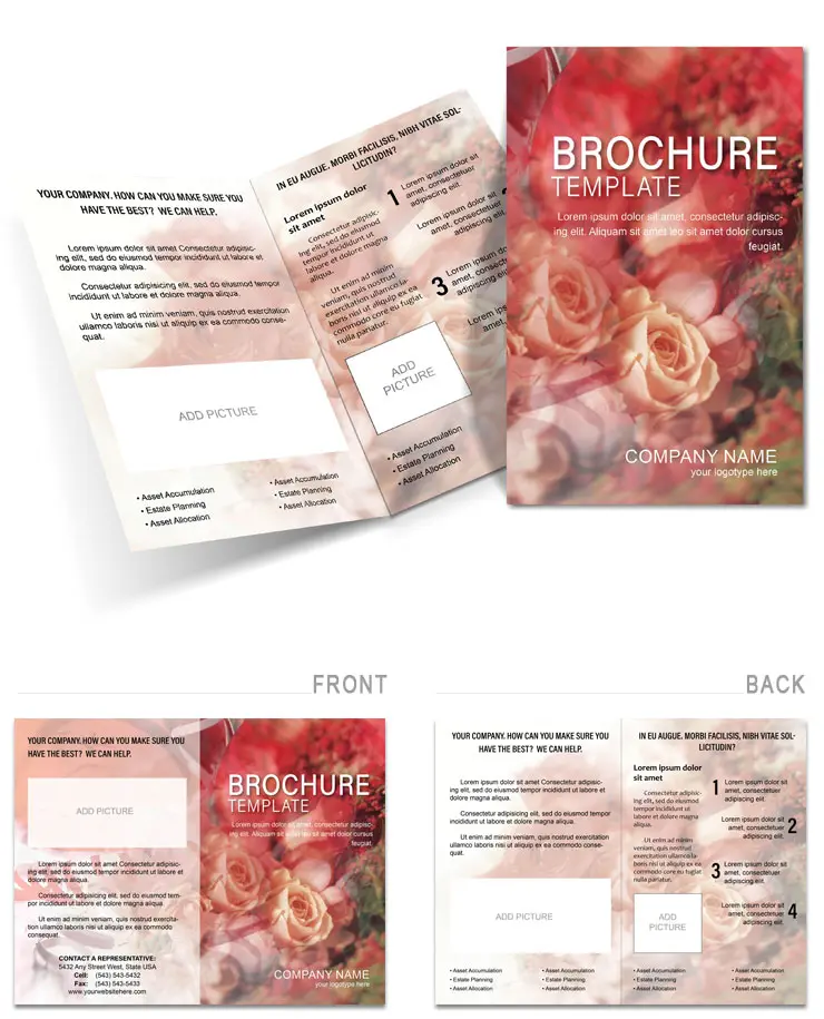 Married Couple Brochure Template | Download and Print | Beautiful Designs