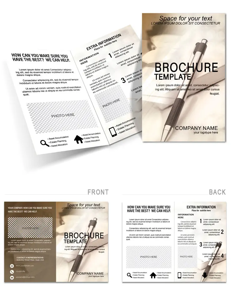 Business Documents Brochure template