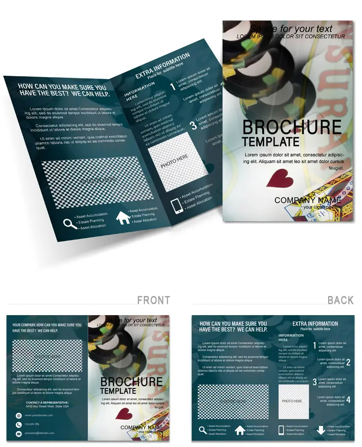 Casino Rate Brochure design template