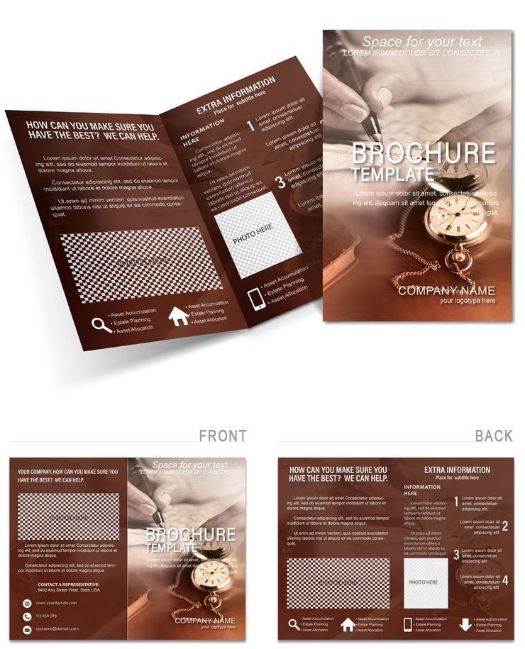Documents preparation Brochures template
