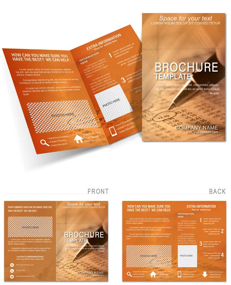 Financial Analysis Brochure Template for Download