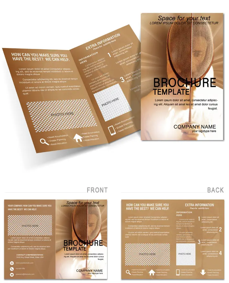 Dynamic Sports Fencing Brochure Template | Download