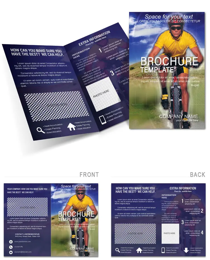 Mountain Bike Trips Brochures templates