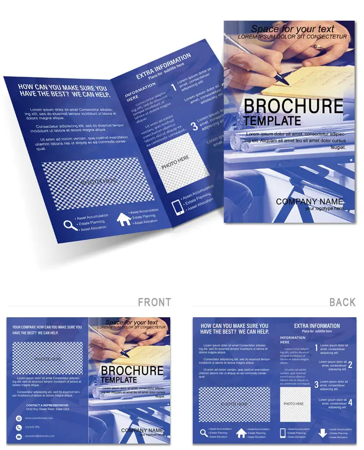 Drawing up Business project Brochures template