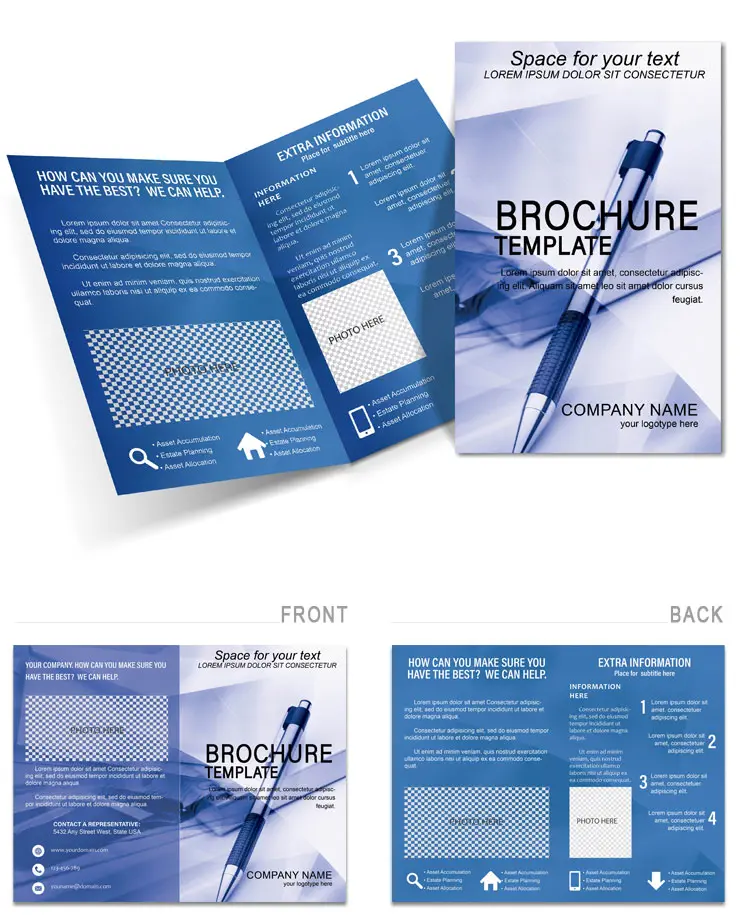 Preparation of business strategy Brochures templates