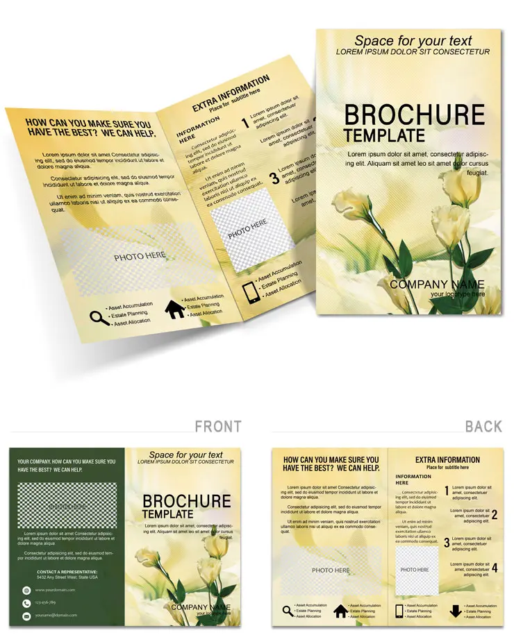 Professional Florist Flowers Brochure Templates - Design, Print, Customize