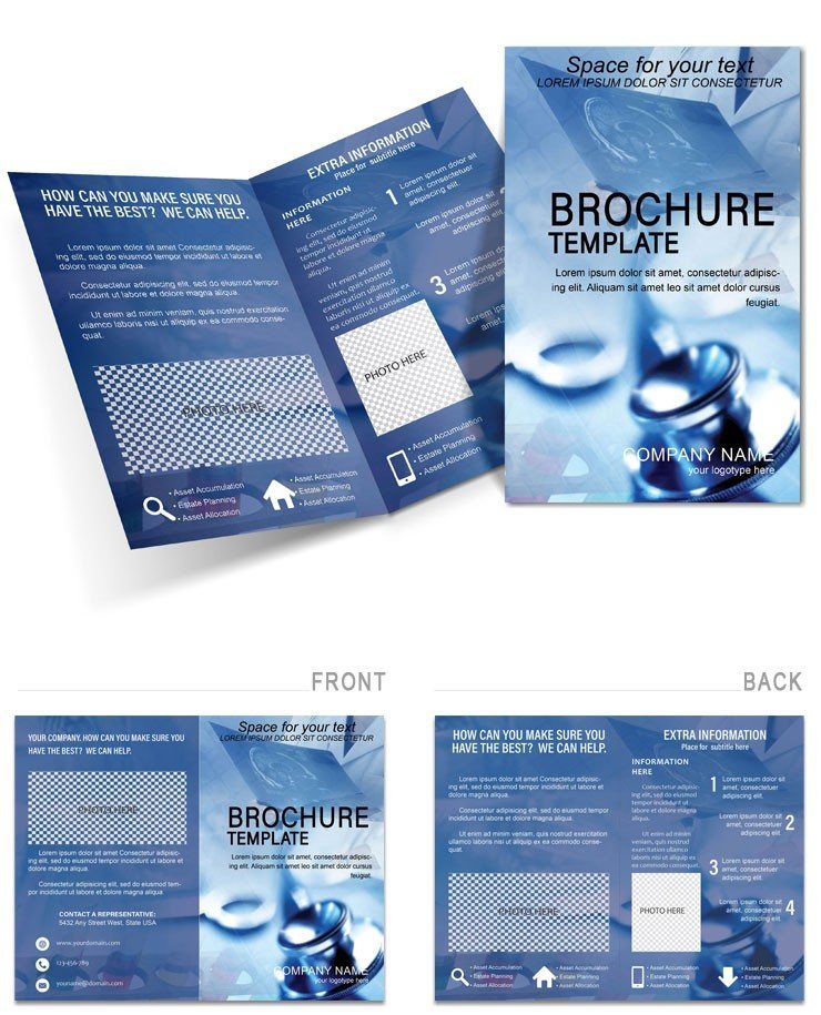 Medical tests Brochures templates