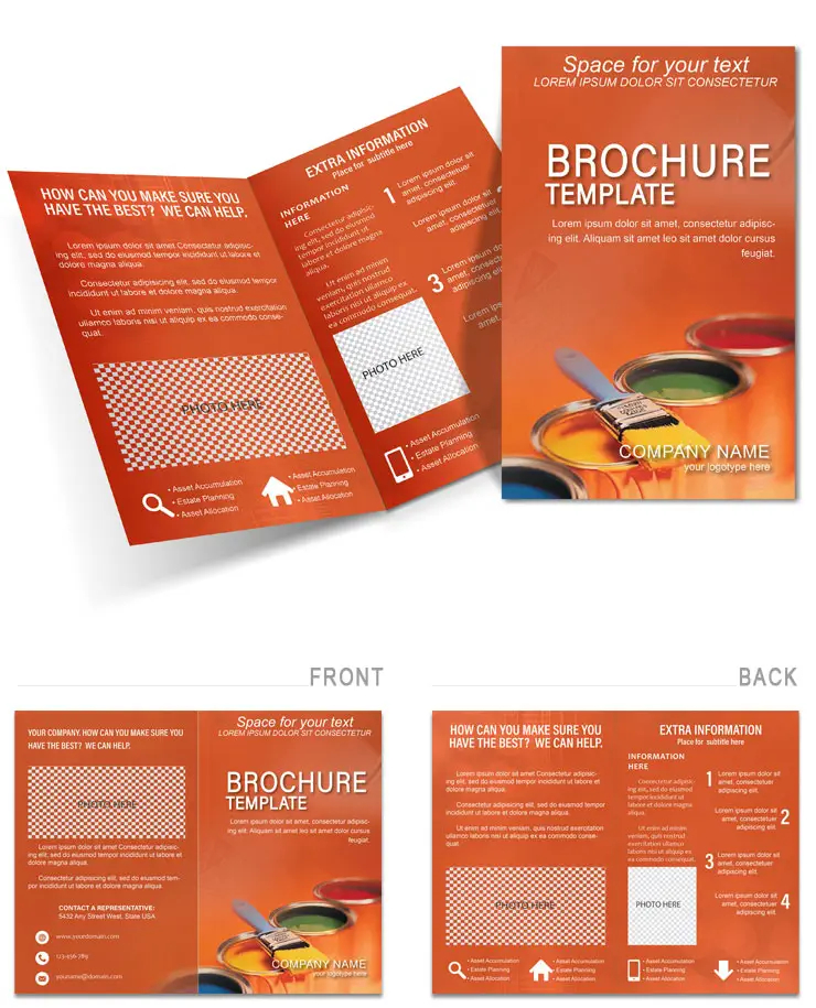 Paint Colors Brochure Design Templates for Download