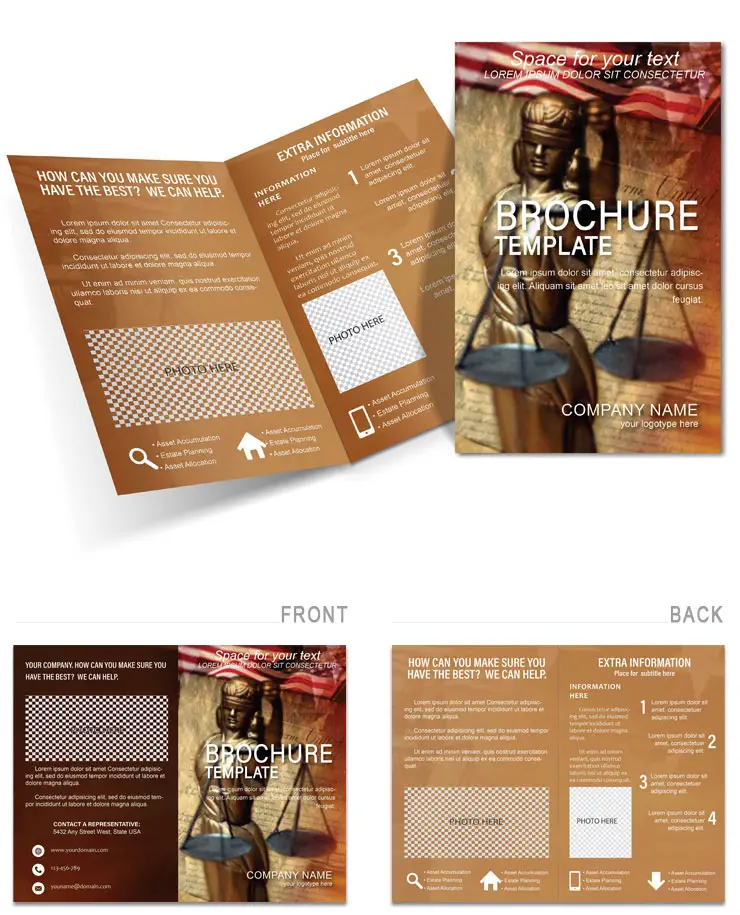 Judgement of Justice Brochures Template - Download, Design, Print