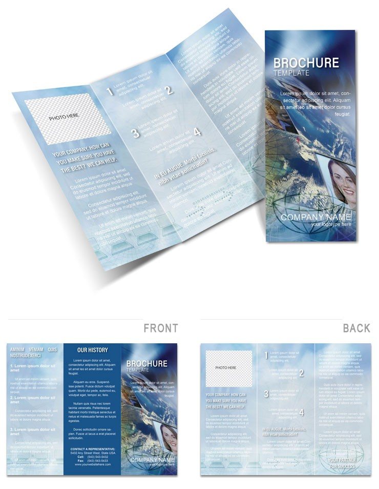 Satellite television Brochures Template