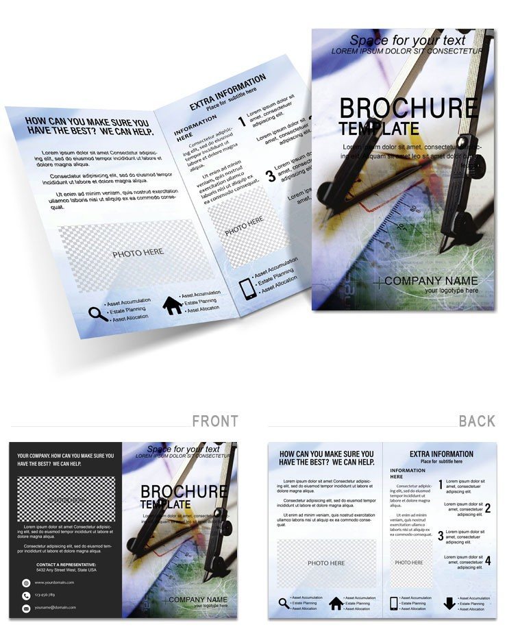 Compasses and drawing instruments Brochure Template