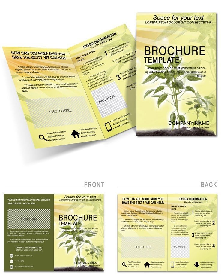 Growing plants Brochure Template