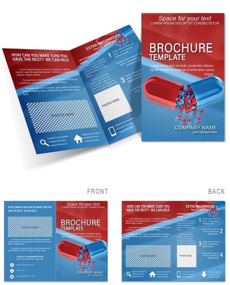 Pharmacy and Drugs Brochure Template
