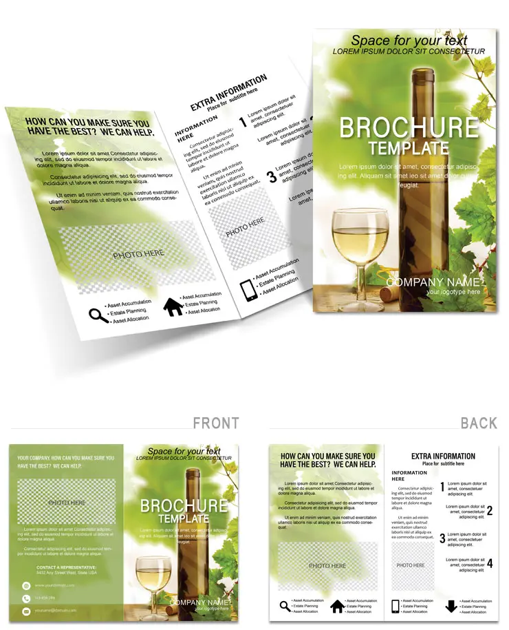 Custom Wine Tasting Brochure Template - Design Print