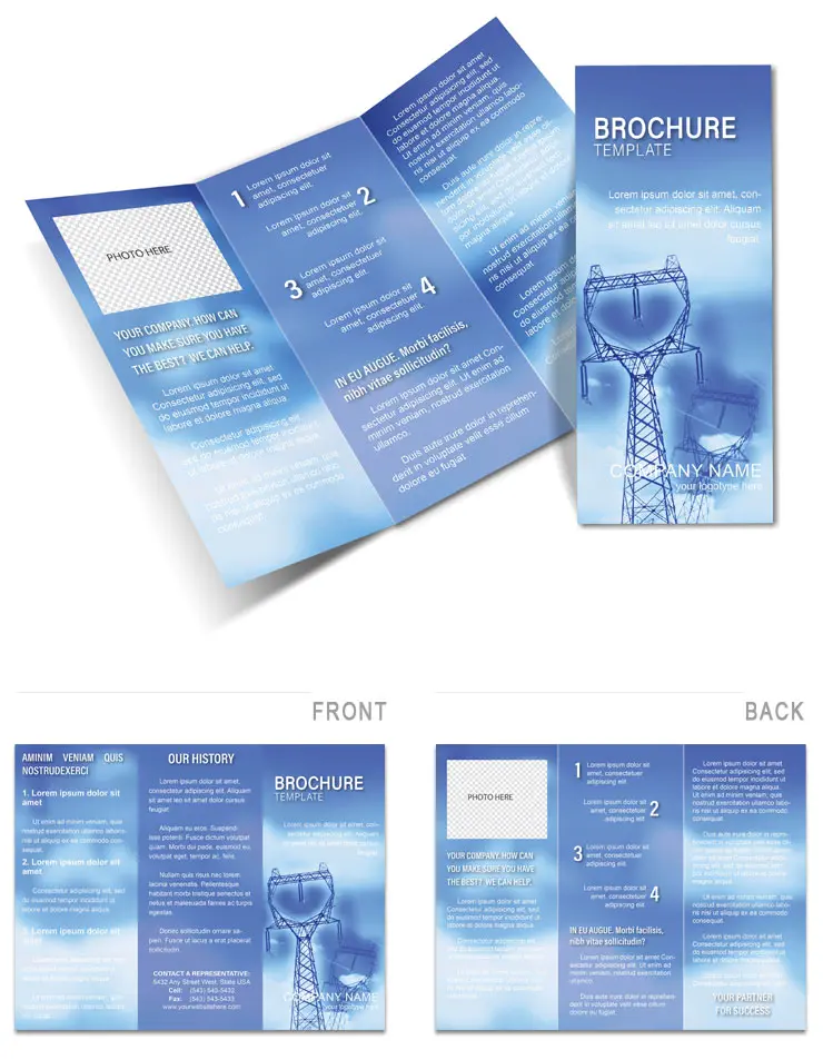Electricity distribution Brochure Template