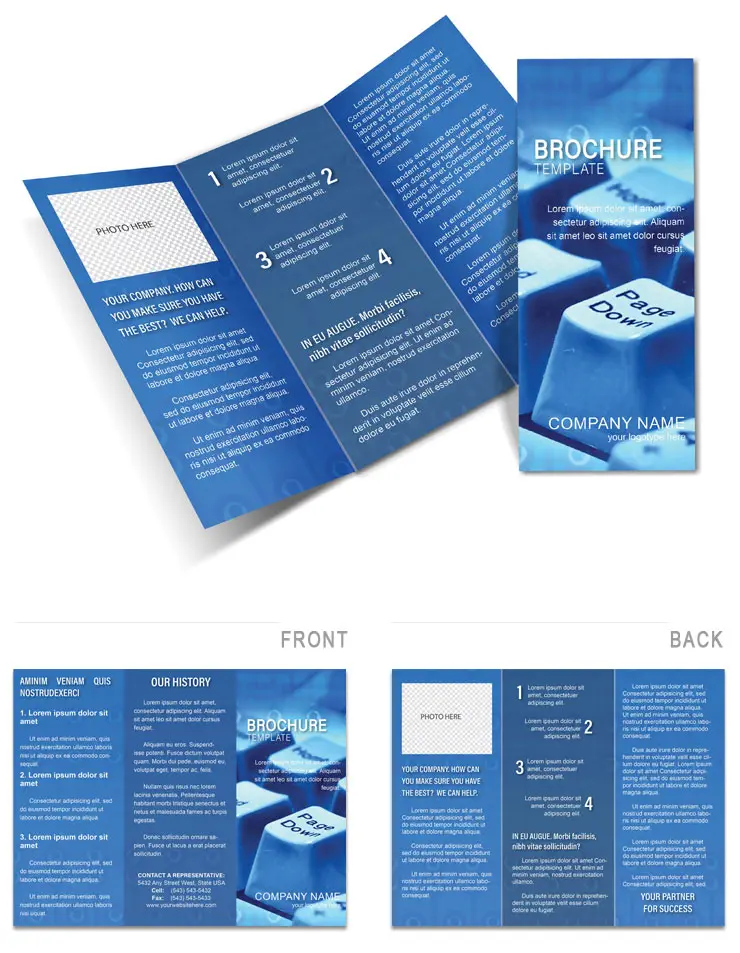 Typing Brochure Template