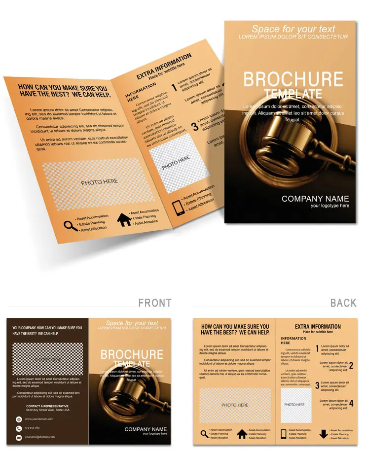 Law cases Brochure design Template
