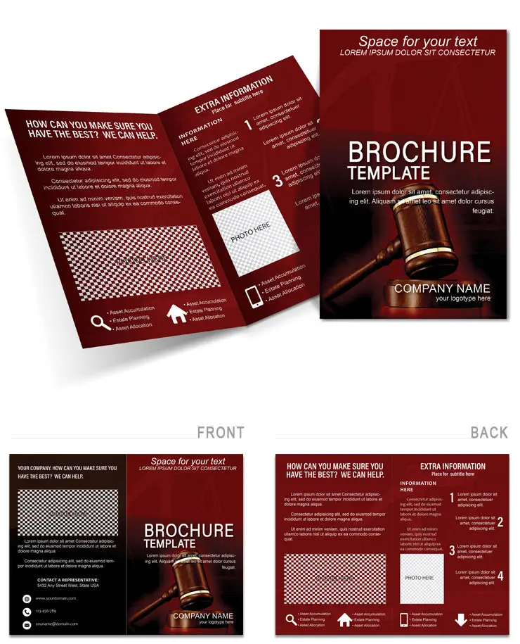 Law and Justice Brochure Template