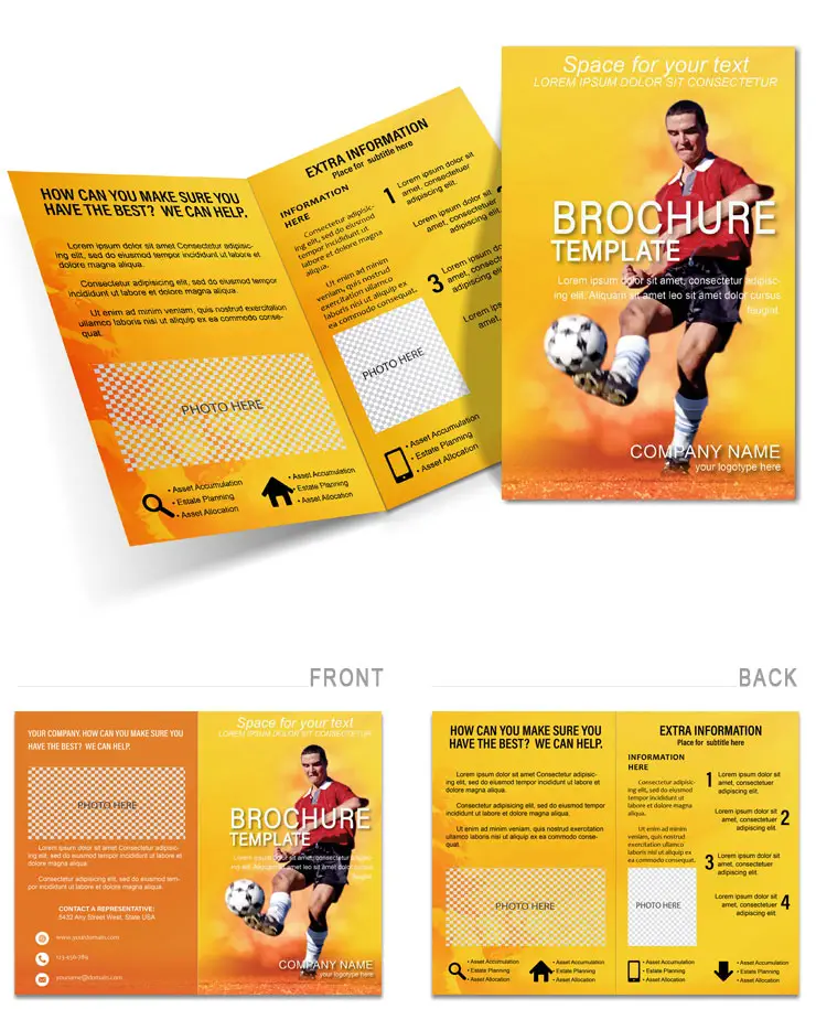 Sport Soccer Player Brochure Template - Download and Print | Professional Designs