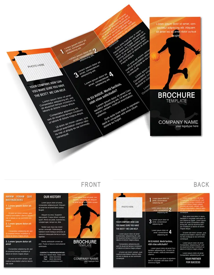 Basketball games Brochure templates