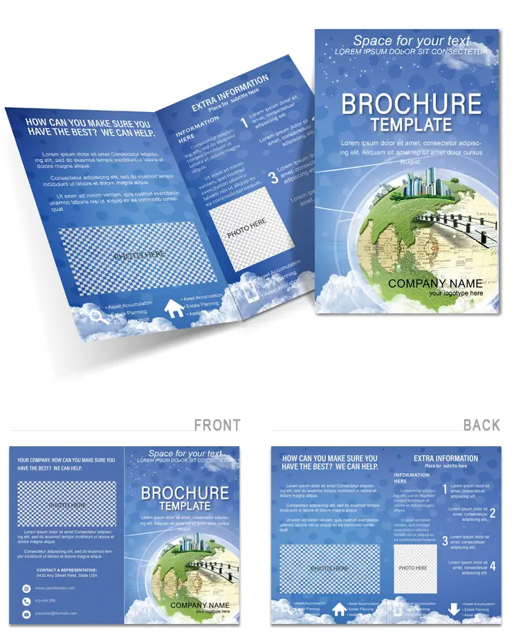 Modern Earth Business Brochure Template - Customizable Marketing Design