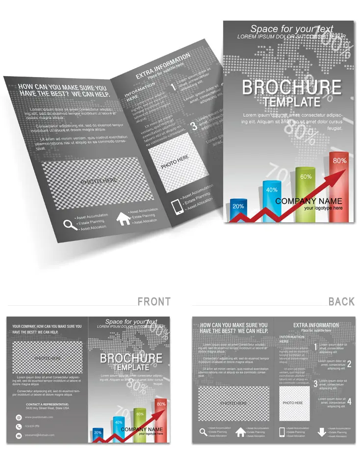 Stock market analysis Brochure Templates