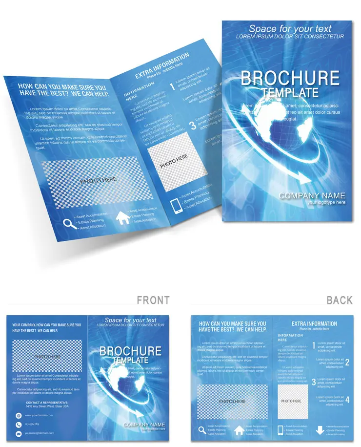 Projection World Brochure Templates | Half Fold Design Print