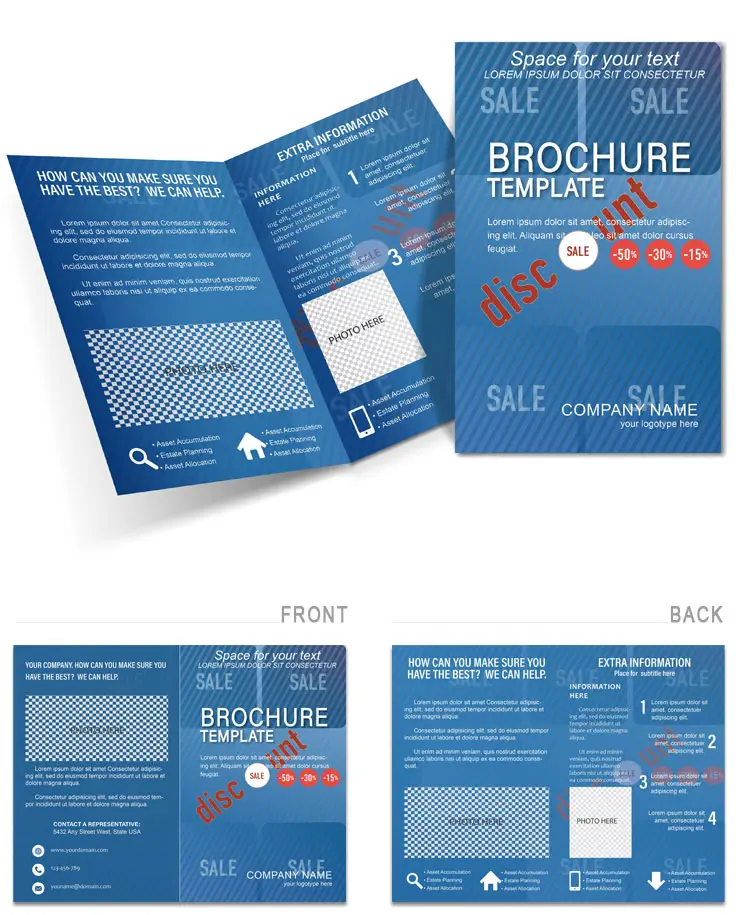 Discounts Brochure Template - High-Quality Design and Customization Options