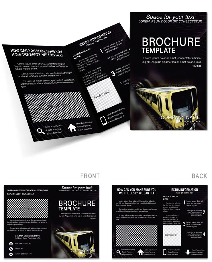 Modern Subway Brochure templates
