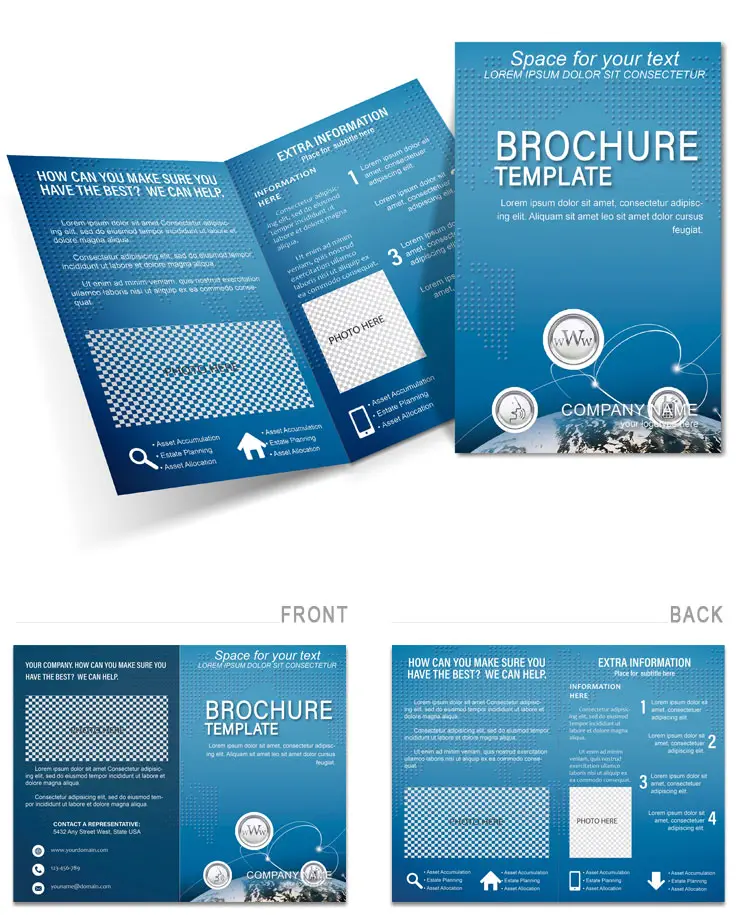 IT Communication Brochure design template