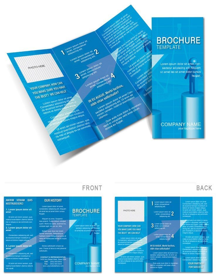 Sequence of the growth Brochure template