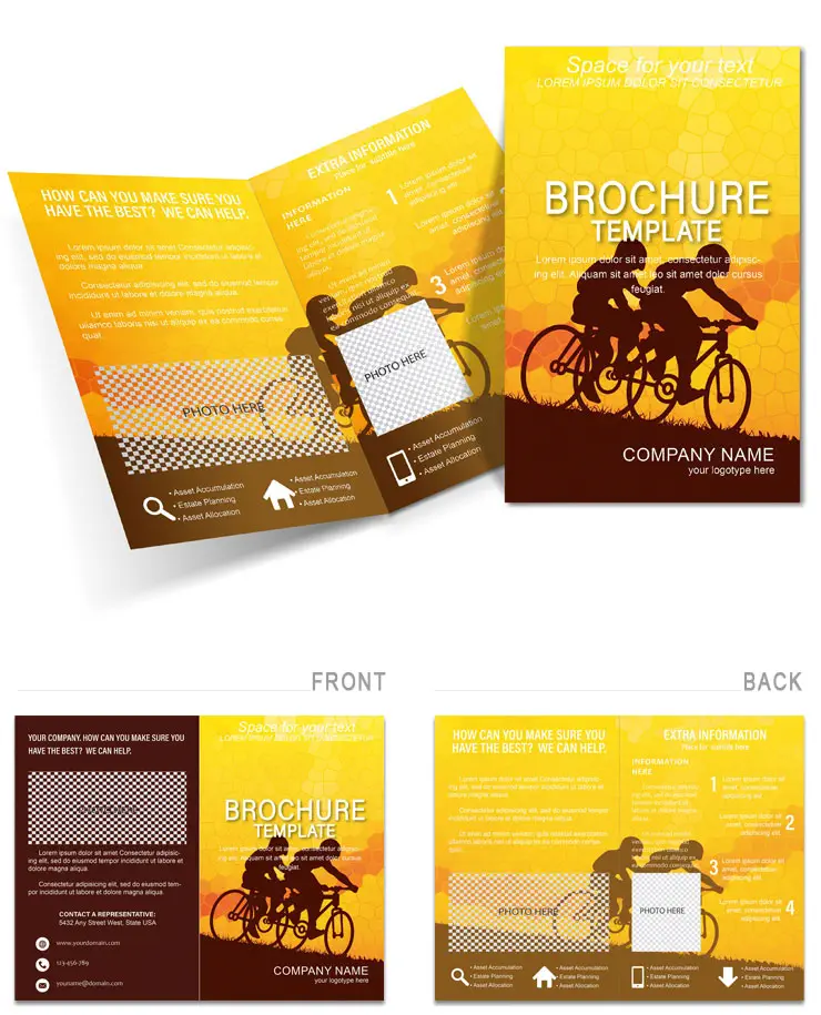 Bicyclist Brochure template
