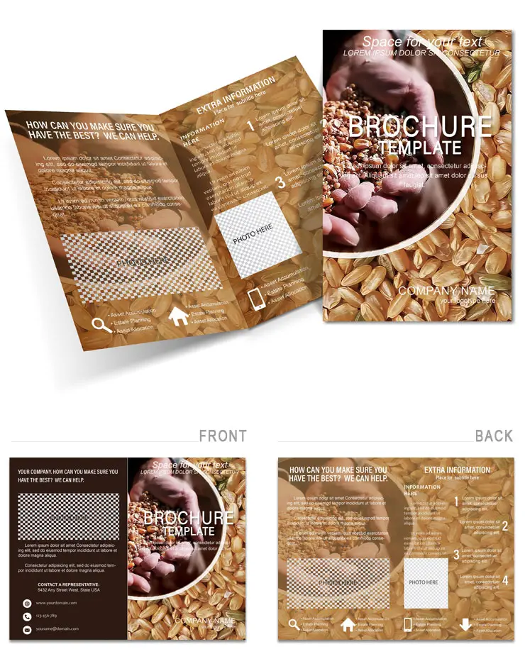 Agriculture: Grain Harvest Brochure templates